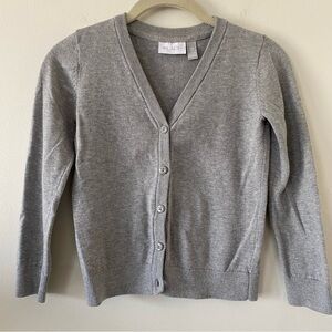 Children’s Place Gray Cotton Cardigan Sweater Size M